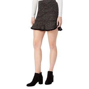Mini Tweed Black Skirt
